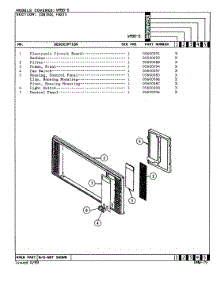 02 - Control Panel parts for Magic Chef Microwave VM9B-8 from AppliancePartsPros.com