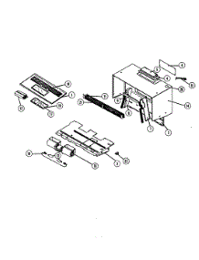 04 - Vent Hood parts for Magic Chef Microwave VM9B-8 from AppliancePartsPros.com