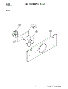 04 - Cooling Fan parts for Jenn-Air Oven W121-E from AppliancePartsPros.com