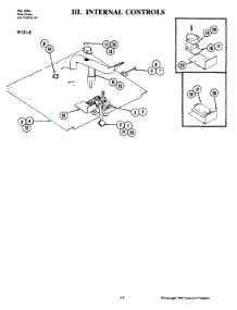 06 - Internal Controls parts for Jenn-Air Oven W121-E from AppliancePartsPros.com