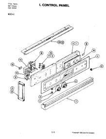04 - Control Panel parts for Jenn-Air Oven W123-C from AppliancePartsPros.com