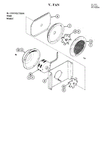 05 - Fan (Convection) parts for Jenn-Air Oven W142 from AppliancePartsPros.com