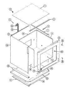 03 - Body parts for Jenn-Air Oven W146-C from AppliancePartsPros.com