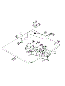 06 - Internal Controls parts for Jenn-Air Oven W146-C from AppliancePartsPros.com