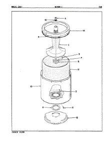 04 - Tub (W14hn-1)(Rev. A-B) parts for Magic Chef Washer W14HA1 from AppliancePartsPros.com