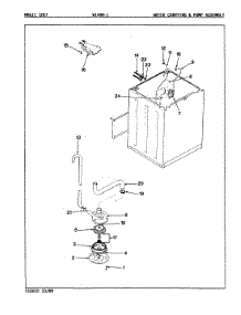 05 - Water Carry & Pump (W14hn-1)(Rev. A-B) parts for Magic Chef Washer W14HA1 from AppliancePartsPros.com