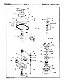03 - Transmission (W14hn-1)(Rev. A-B) parts for Magic Chef Washer W14HY1 from AppliancePartsPros.com