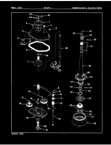 09 - Transmission & Related Parts (Rev. A-D) parts for Magic Chef Washer W14JA1 from AppliancePartsPros.com