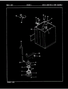 15 - Water Carrying & Pump Assy. (Rev. A-D) parts for Magic Chef Washer W14JA1 from AppliancePartsPros.com