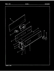 04 - Control Panel (Rev. A-D) parts for Magic Chef Washer W14JN1 from AppliancePartsPros.com