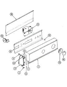 06 - Control Panel (Rev. K) parts for Magic Chef Washer W14JN1 from AppliancePartsPros.com