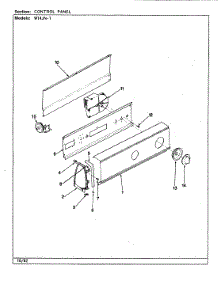 05 - Control Panel (Rev. E-J) parts for Magic Chef Washer W14JY1 from AppliancePartsPros.com