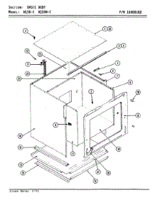 03 - Body (W156-C & W156w-C) parts for Jenn-Air Oven W156-C from AppliancePartsPros.com
