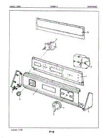 02 - Control Panel parts for Magic Chef Washer W18EA1 from AppliancePartsPros.com