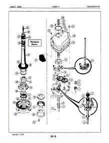 03 - Transmission parts for Magic Chef Washer W18EY2 from AppliancePartsPros.com