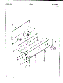 02 - Control Panel parts for Magic Chef Washer W18FY1 from AppliancePartsPros.com