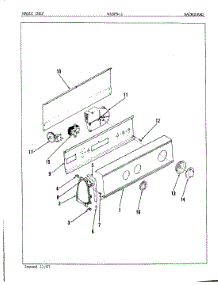 02 - Control Panel parts for Magic Chef Washer W18FY2 from AppliancePartsPros.com
