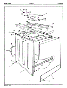 03 - Exterior parts for Magic Chef Washer W18GN1 from AppliancePartsPros.com