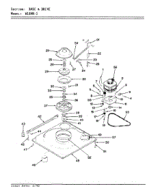 02 - Base & Drive (Rev. A-C) parts for Magic Chef Washer W18HA1 from AppliancePartsPros.com