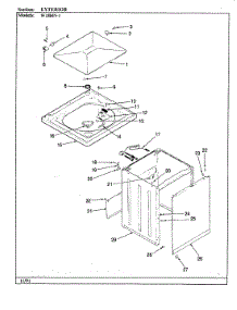 06 - Exterior (Rev. D) parts for Magic Chef Washer W18HN1 from AppliancePartsPros.com