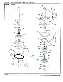07 - Transmission & Related Parts (Rev. D) parts for Magic Chef Washer W18HN1 from AppliancePartsPros.com