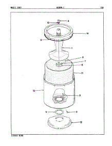 09 - Tub (Rev. A-C) parts for Magic Chef Washer W18HN1 from AppliancePartsPros.com