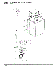 12 - Water Carrying & Pump Assy. (Rev. D) parts for Magic Chef Washer W18HN1 from AppliancePartsPros.com