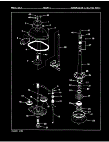 03 - Transmission & Related Parts parts for Magic Chef Washer W18JA1 from AppliancePartsPros.com