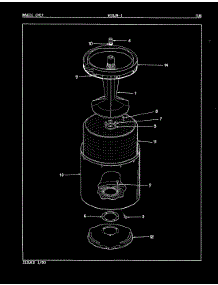 04 - Tub parts for Magic Chef Washer W18JA1 from AppliancePartsPros.com