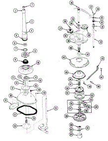05 - Transmission parts for Magic Chef Washer W209KA from AppliancePartsPros.com