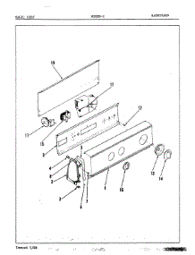02 - Control Panel parts for Magic Chef Washer W20EY2 from AppliancePartsPros.com