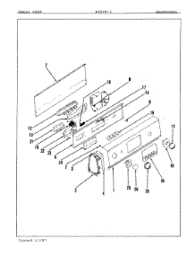 02 - Control Panel parts for Magic Chef Washer W20FA5 from AppliancePartsPros.com