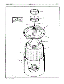 05 - Tub parts for Magic Chef Washer W20FA5 from AppliancePartsPros.com