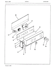 02 - Control Panel parts for Magic Chef Washer W20FY2 from AppliancePartsPros.com