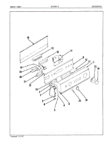 02 - Control Panel parts for Magic Chef Washer W20FY4 from AppliancePartsPros.com