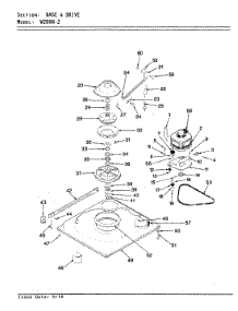 04 - Base & Drive (Rev. A-D) parts for Magic Chef Washer W20HA2 from AppliancePartsPros.com