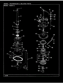 07 - Transmission & Related Parts (Rev. J-N) parts for Magic Chef Washer W20HA2 from AppliancePartsPros.com