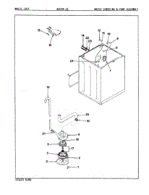09 - Water Carrying & Pump Assy. (Rev. A-D) parts for Magic Chef Washer W20HA3C from AppliancePartsPros.com
