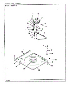 02 - Base & Drive (W20hn3s)(Rev. A-E) parts for Magic Chef Washer W20HA3S from AppliancePartsPros.com
