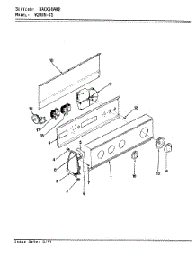 03 - Control Panel parts for Magic Chef Washer W20HA3S from AppliancePartsPros.com
