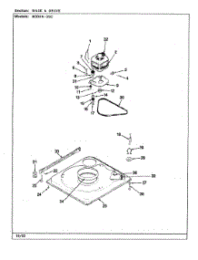 02 - Base & Drive (Rev. A-E) parts for Magic Chef Washer W20HA3SC from AppliancePartsPros.com
