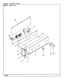 04 - Control Panel (Rev. A-E) parts for Magic Chef Washer W20HA3SC from AppliancePartsPros.com