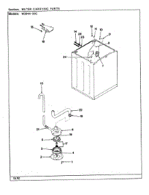 10 - Water Carrying (Rev. A-E) parts for Magic Chef Washer W20HA3SC from AppliancePartsPros.com