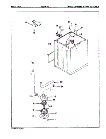 05 - Water Carrying & Pump Assy. (Rev. A-B) parts for Magic Chef Washer W20HA4C from AppliancePartsPros.com