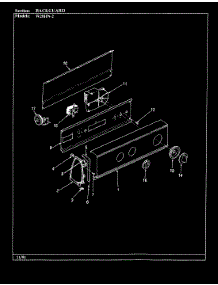 03 - Backguard (Rev. J-N) parts for Magic Chef Washer W20HN2 from AppliancePartsPros.com