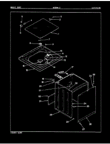 08 - Exterior (Rev. E-H) parts for Magic Chef Washer W20HN2 from AppliancePartsPros.com