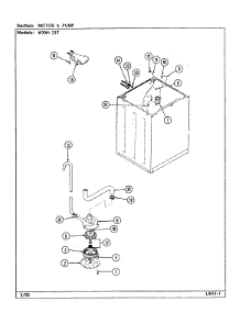 06 - Motor & Pump (W20h23t) parts for Magic Chef Washer W20HN23 from AppliancePartsPros.com