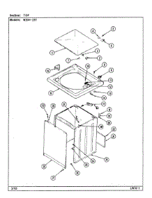 07 - Top (W20h23t) parts for Magic Chef Washer W20HN23 from AppliancePartsPros.com