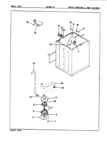 16 - Water Carrying & Pump Assy. (Rev. E-G) parts for Magic Chef Washer W20HN2C from AppliancePartsPros.com