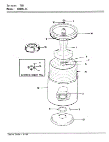 07 - Tub (Rev. A-D) parts for Magic Chef Washer W20HN3C from AppliancePartsPros.com